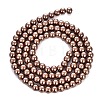 Baking Paint Pearlized Glass Pearl Round Bead Strands HY-Q330-8mm-30-4
