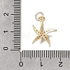 Brass Micro Pave Clear Cubic Zirconia Pendants KK-D110-06G-3