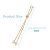 Rack Plating Adjustable Brass Slider Bracelets YS-TAC0001-14G-3