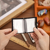 4 Sest 2 Colors 2 Inch Leather Cover Mini Photocard Holder Book AJEW-CA0003-95-3