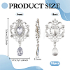 16Pcs Alloy Rhinestone Cabochons FIND-FG0005-55B-2