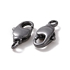 Rack Plating Brass Swivel Lobster Claw Clasps X-KK-K238-39B-L-3
