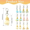 12Pcs 6 Colors Cotton with Polyester Tassel Pendant Decorations HJEW-YW00336-3