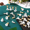  30Pcs 6 Styles Angel Frosted Acrylic Pendants FIND-TA0002-86-13