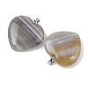 Natural Banded Agate Pendant GG-K002-12A-15-2