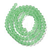 Imitate Austrian Crystal Frosted Glass Beads Strands GLAA-F029-TM4mm-B24-2
