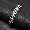 304 Stainless Steel Punk Rock Chain Bracelets for Men WG87BE9-01-3
