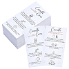 240Pcs Floral Print Paper Care Instructions Cards AJEW-FG0005-62F-1