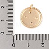 Brass with Clear Cubic Zirconia Pendants KK-N256-24G-G-3