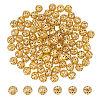 Brass Filigree Beads KK-DC0001-24-1