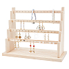4-Tier Wood Earring Display Organizer Holder EDIS-WH0031-05A-1