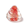 Handmade Foil Glass Beads LAMP-K039-44-2