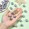 30Pcs UV Plating Opaque Acrylic Beads OACR-FS0002-56-4