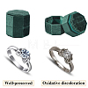 Velvet Cover Plastic Couple Ring Box VBOX-WH20003-001H-5