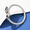 304 Stainless Steel Bangles for Men Women BJEW-H631-05C-AS-3