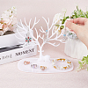 Plastic Jewelry Earring Holder ODIS-WH0001-50B-3