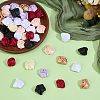 70Pcs 7 Colors Polyester Rose Flower Ornament Accessories DIY-GF0013-42-3