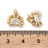 Brass Micro Pave Cubic Zirconia Pendants KK-A291-11D-G-3