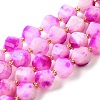 Natural Quartz Dyed Beads Strands G-U023-A02-09-2