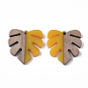 Resin & Walnut Wood Pendants RESI-S358-24F-1