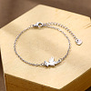 304 Stainless Steel Wild Goose Link Bracelets WG08671-01-1