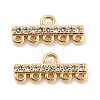 Brass Micro Cubic Zirconia Chandelier Components Links X-KK-Q789-47G-1
