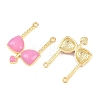 Brass Enamel Pendants KK-B167-03G-03-2