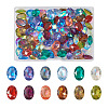 120Pcs 12 Colors Transparent Pointed Back Resin Rhinestone Cabochons KY-CW0001-01-12