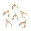 201 Stainless Steel Pendant Pinch Bails X-STAS-E437-27G-1