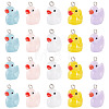 20Pcs Opaque Resin Pendants RESI-TADJ0001-09-2