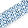 Baking Paint Pearlized Glass Pearl Bead Strands HY-N002-4mm-A05-2