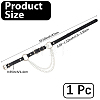 1Pc PU Leather with Heart Alloy Link Chain Tassel Choker Necklaces for Women NJEW-CL0001-33-2
