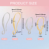 16 Pairs 4 Style Brass Earring Hooks Sets KK-BC0011-26-2
