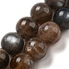 Natural Black Moonstone Beads Strands G-A219-A01-02-2