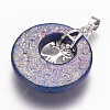 Natural Lapis Lazuli Pendants G-F573-C11-3