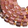 Natural Strawberry Quartz Beads Strands G-F833-Q02-01-4
