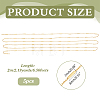 5Pcs Stainless Steel Cable Chains CHS-ME0001-01G-2