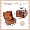 Retro Rectangle Wooden Storage Treasure Chests for Trinkets AJEW-WH0871-84B-2
