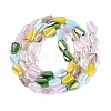Electroplate Mixed Styles Glass Beads Strands EGLA-N022-10A-A03-2