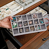 18 Grids Rectangle Wood Covered with Velvet Jewelry Trinket Display Trays AJEW-WH20054-062H-02-6