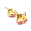 Brass Enamel Prayer Box Pendants KK-CJC0013-17G-02-2