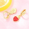 Valentine's Day Brass Hoop Earrings EJEW-Z164-11G-02-2