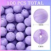 100Pcs Silicone Beads Round Rubber Bead 15MM Loose Spacer Beads for DIY Supplies Jewelry Keychain Making JX466A-1