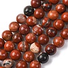 Natural Red Jasper Bead Strands G-R193-11-8mm-2
