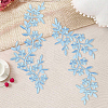 4Pcs Polyester Computerized Embroidery Cloth Iron on/Sew on Patches PATC-CY0001-80A-4