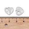 Rhodium Plated 925 Sterling Silver Charms STER-C003-16P-3