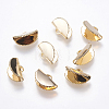 Brass Ribbon Crimp Ends LS-KK-F738-04G-1