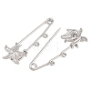 Starfish 304 Stainless Steel Safety Pins Brooch Findings SA-CBA098D-16H-P02-2