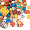 Beadthoven 69Pcs 12 Style Food Grade Eco-Friendly Silicone Beads SIL-BT0001-06-11