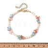 Natural Morganite & Larimar & Cultured Freshwater Pearl Beaded Bracelets for Women BJEW-JB13954-4